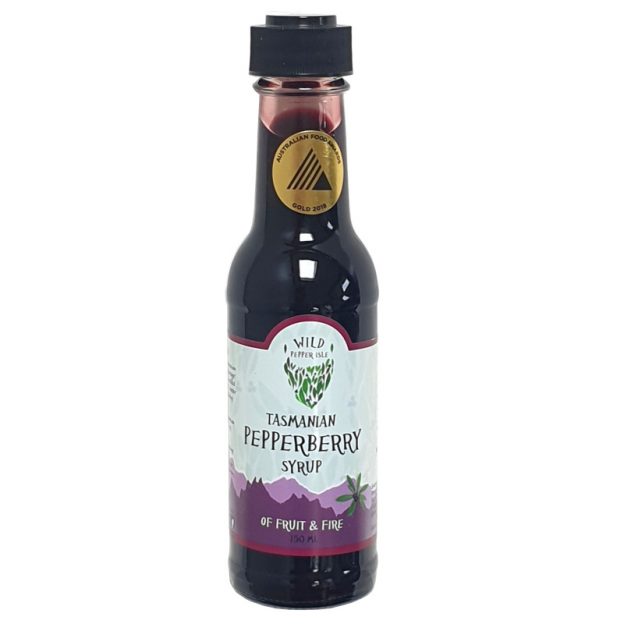 Pepperberry syrup bottle