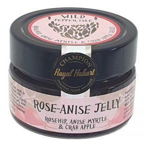 Rose anise jelly jar