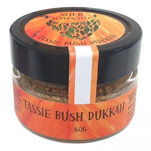 jar of Tassie bush dukkah up close